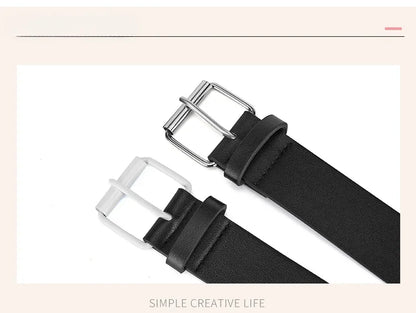 Width 3.8cm Hip-hop Punk Women's Belt Fashion Trend All-match Jeans Accessories Girdle Music Festival Y2k Girl Pu Waistband