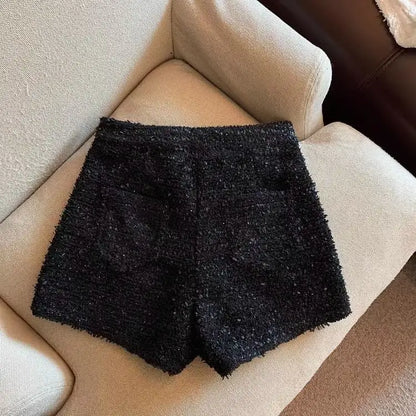 Hotsweet Shorts Women Sexy Skinny Y2k Clothes High Waist European Streetwear Fashion Trouser Cool Thick Button-Fly Wide Leg New