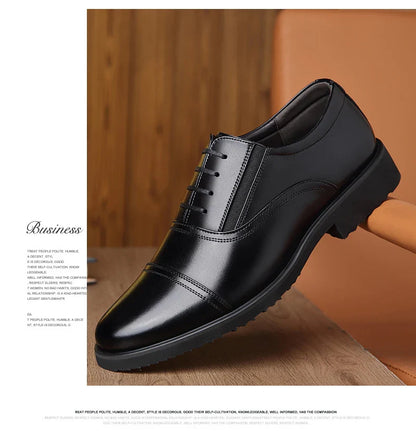 Men's casual leather shoes, business casual shoes, formal fashion, banquet flat shoes, size 50 men's shoes