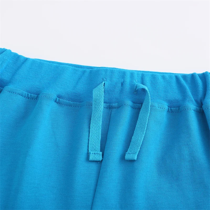 Jumping Meters Summer Outfits For Kids Wear Boats Embroidery Hot Selling Baby Clothing Sets Boys Girls Cotton Tees + Shorts Sets