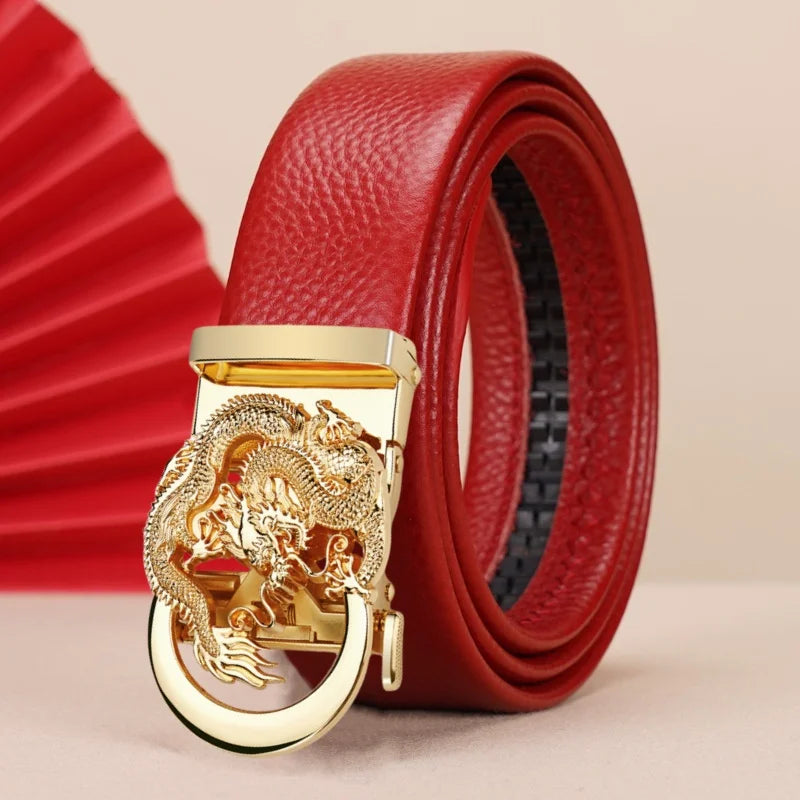 Men's High-Quality Belt 110cm 120cm 130cm Luxury Belt, Men's Automatic Buckle Jeans Men's Belt Suit Belt