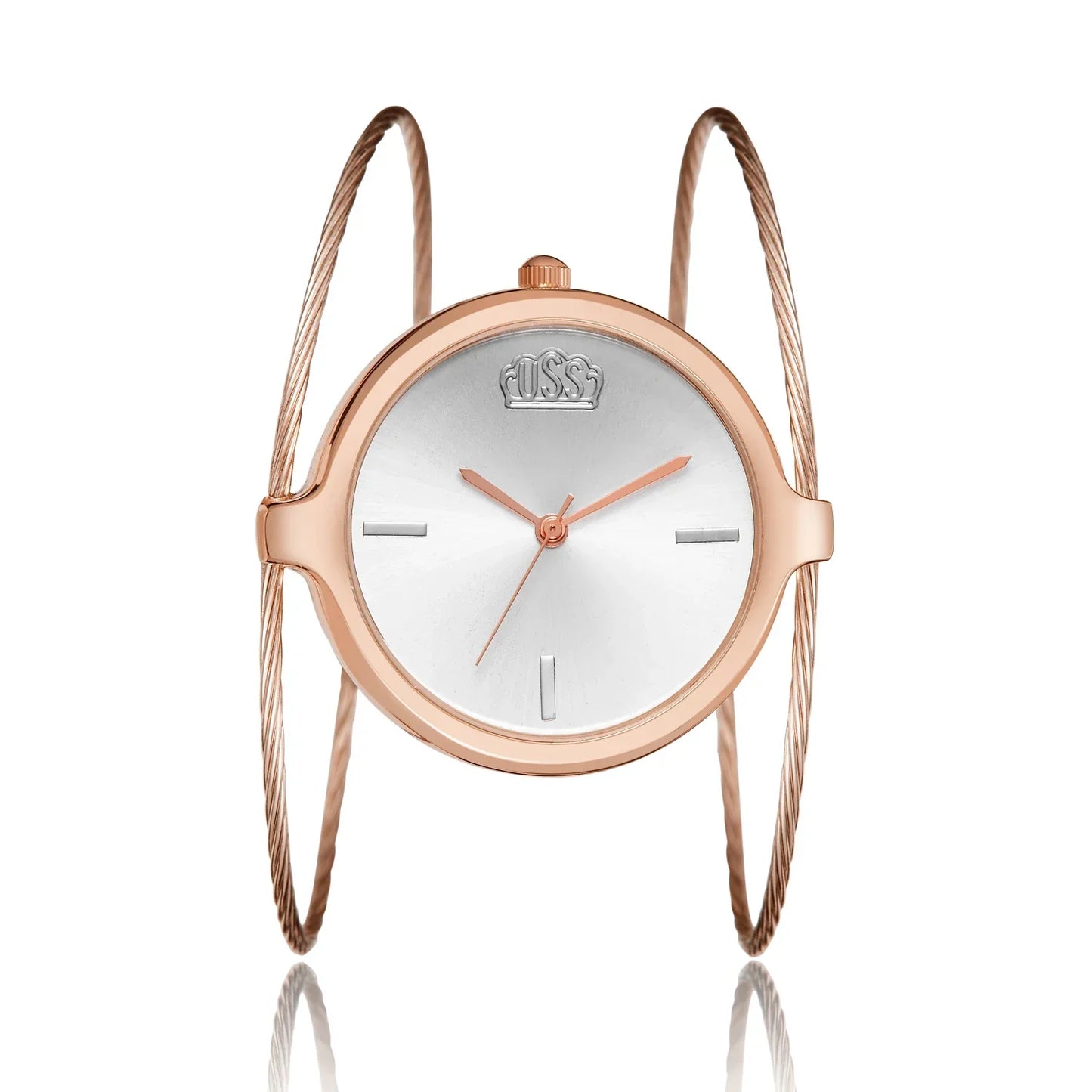 Fashion casual ladies quartz watch, round bracelet watch, elegant alloy ladies watch, quartz watch.