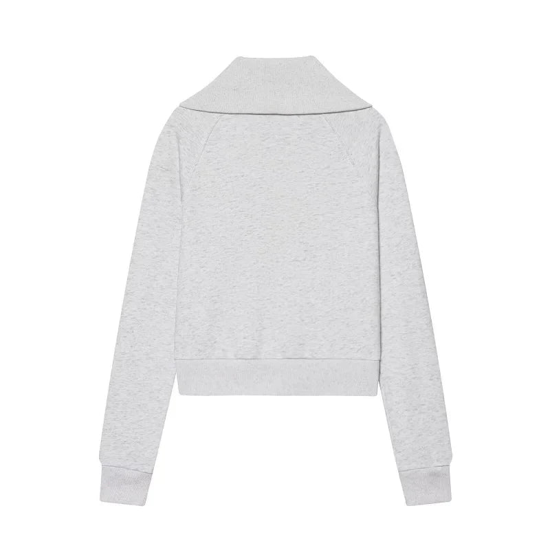 Women's Suits Flare Pants Sets 2 Piece Set Fleece Elastic Waist Trouser Suit Cropped Sweatshirts Jacket Two-Piece Set