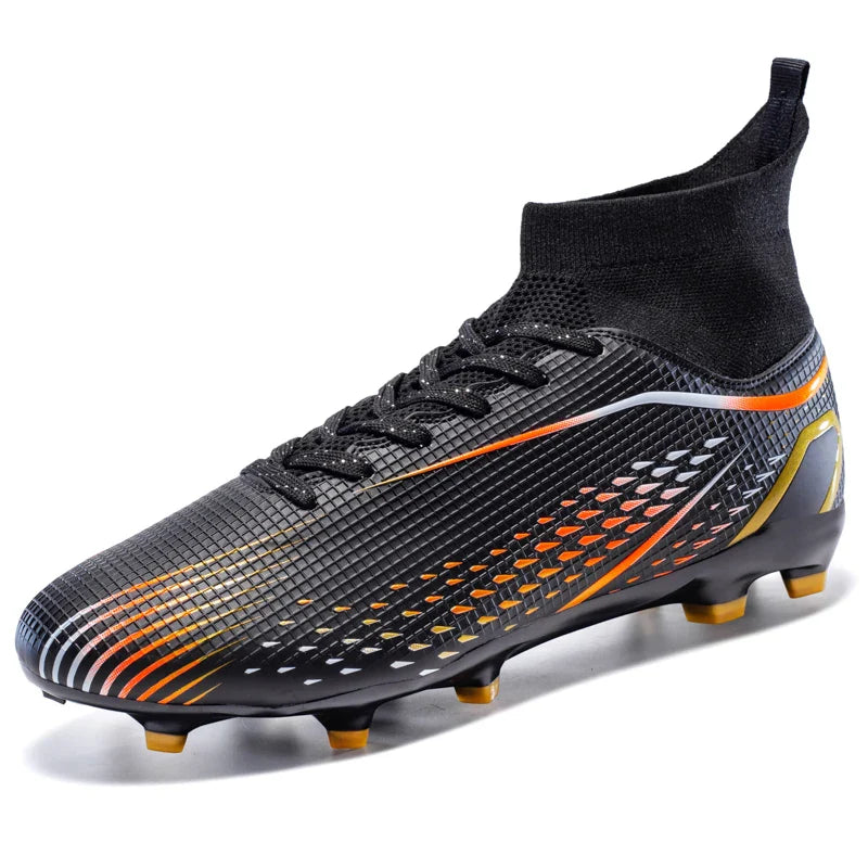 New Men Soccer Shoes Men Grass Breathable Soft Outdoor Football Shoes Cleats Long Spikes Comfortable Training Sport Shoes Men