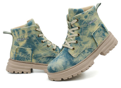 2025 New Fashion Women's Safety Shoes Smashing Steel Head Puncture Proof Kevlar Street Outdoor Light Women's Work Boots