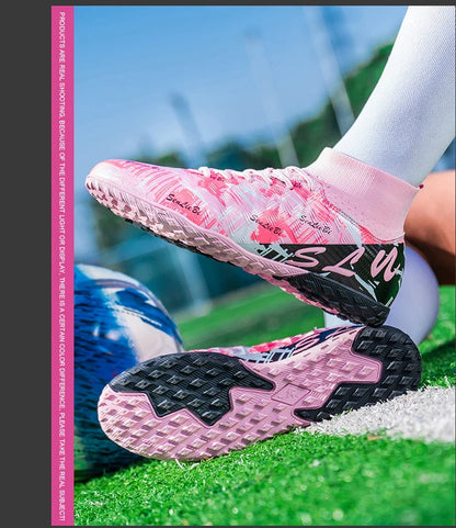 Size 34-46 Men FG/TF Football Boots Futsal Professional Unisex Kids Soccer Shoes Training Outdoor Boys Football Shoes Sneakers