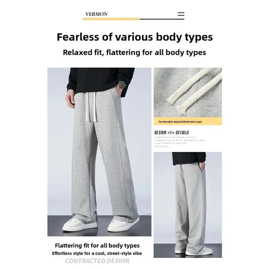 Men's Outdoor Running Fitness Sports Leisure Straight Leg Pants Are Comfortable Fashionable Versatile Suitable for All Seasons