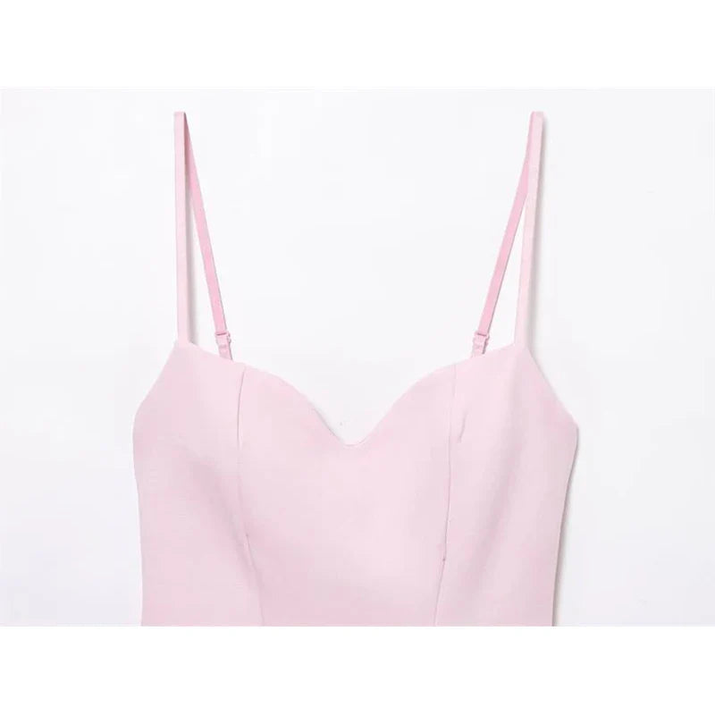 Dresses Summer Women's 2026 New Chic Slim Tube Top Elegant Mini Camisole Women's Dress Street Fashion Youth Holiday Dress