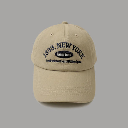 Retro Letter Embroidery Baseball Cap for Men and Women Curved Brim Hat Summer Outdoor Soft Top Caps Casual Snapback Sun Hats