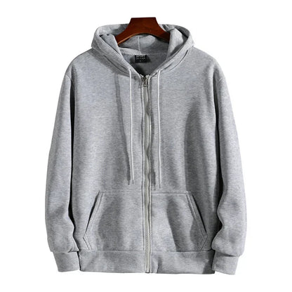 2024 Men's Solid Suits Zipper Hoodies+ Pants Spring Autumn Casual Fitness Sports Hot Elastic Male Clothes Outfit Drawsting Pants