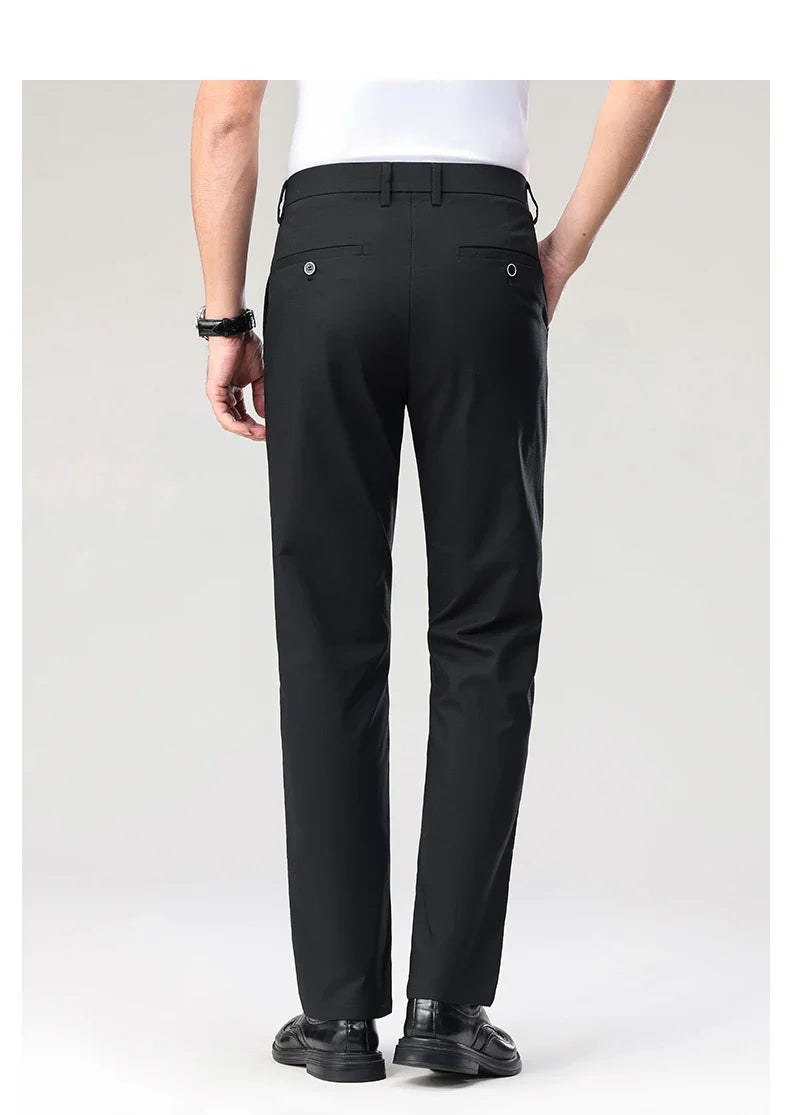 Men's Casual Pants: Breathable & Lightweight for Summer Comfort Business Casual Men's Work Trousers