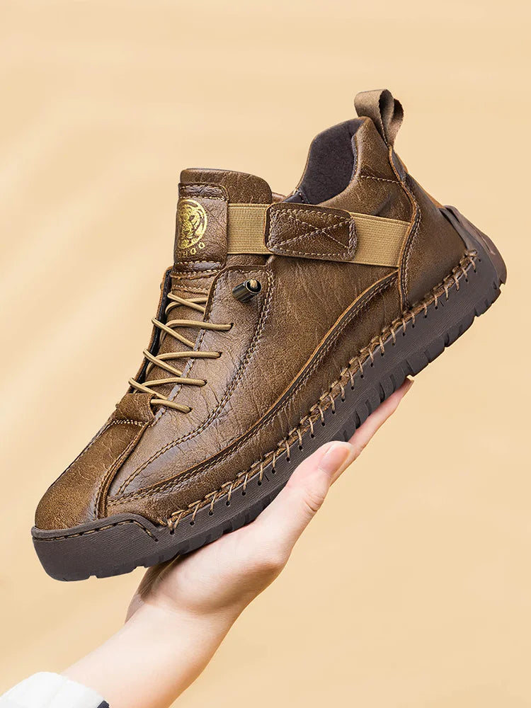 Handmade Men's High-Top Sport Casual Boots Breathable Outdoor Wear with Extended Size Options Classic Ankle Boots