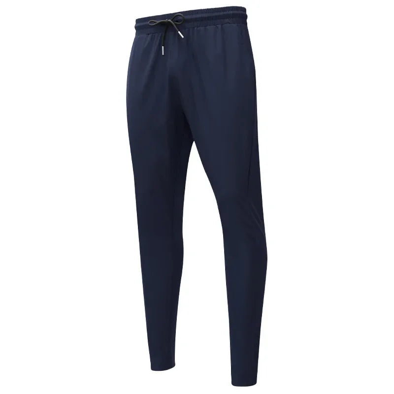 Gym Fitness Trousers Men's Pencil Pants Tight Jogging Running Breathable Quick-Drying Ice Silk Sports Wind Casual Fashion Pants