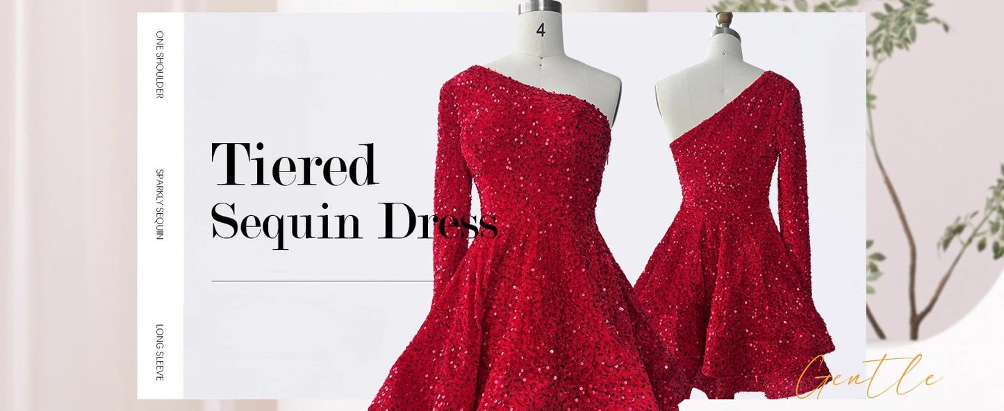 Sequin Short Homecoming Dress for Teens Sparkly Prom Dress Sweet 14 16 Birthday Photo Shoot Gowns Mini Dress Graduation Dress