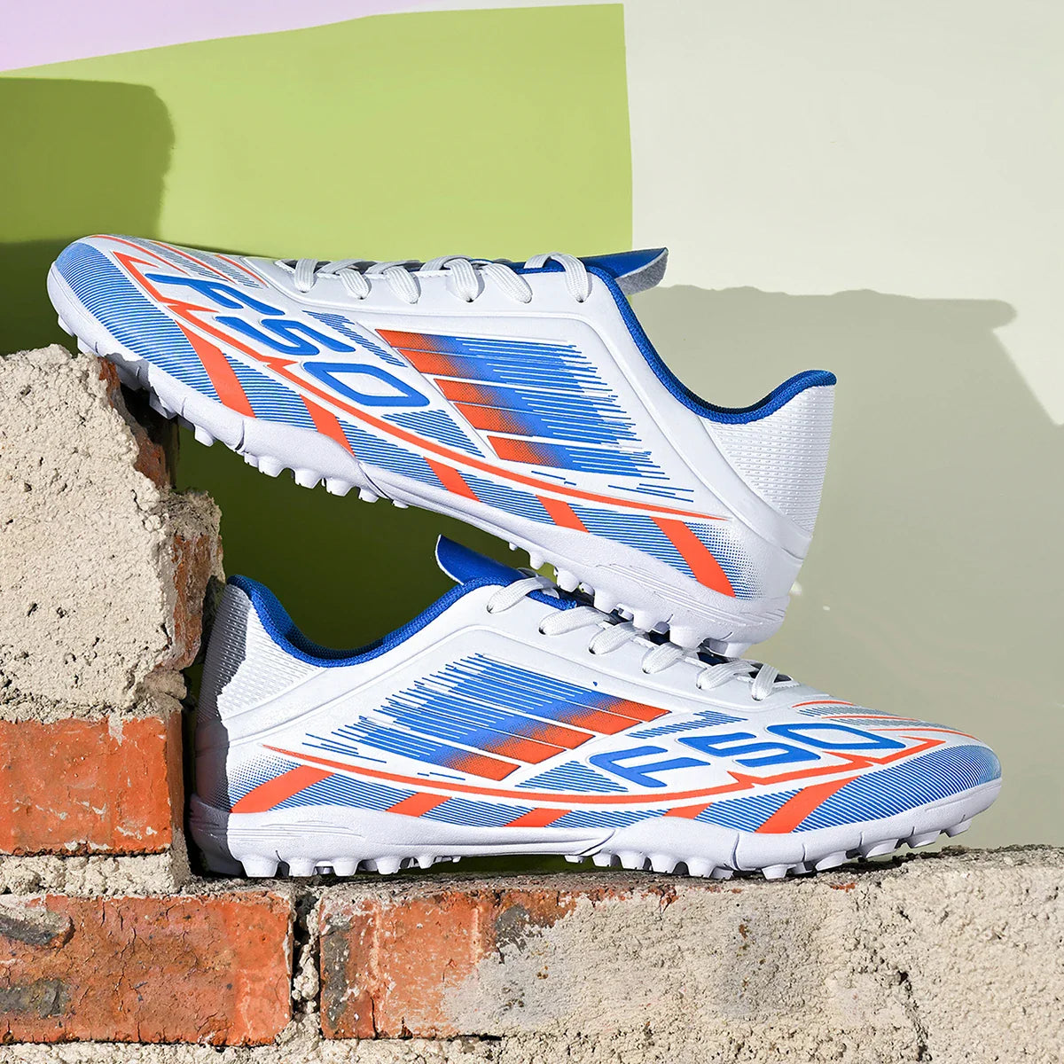 TF Soccer Cleats Men Women Kids PU Synthetic Upper Rubber Outsole Wear-resistant Non-slip Training Shoes