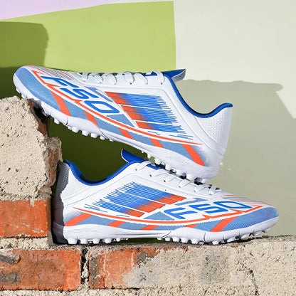 TF Soccer Cleats Men Women Kids PU Synthetic Upper Rubber Outsole Wear-resistant Non-slip Training Shoes
