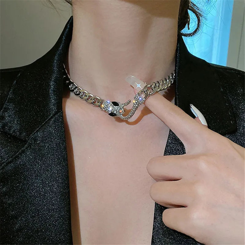 Heart Shape Pendant Necklaces Silver Color 5A Cubic Zirconia Minimalist Style Clavicle Chain Women And Girl Jewelry