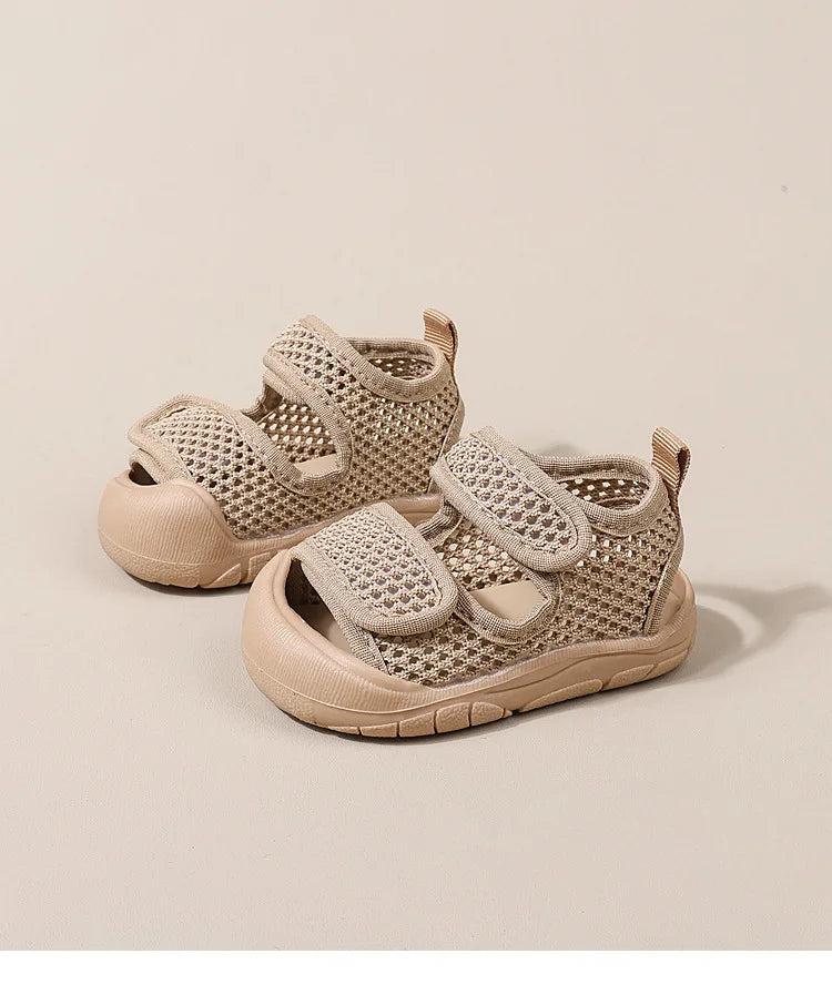Baby Boy Sandals 2025 Summer Toddler Shoes Baby Girl Soft Flexible Sandals Newborn Infant Outdoor First Walkers