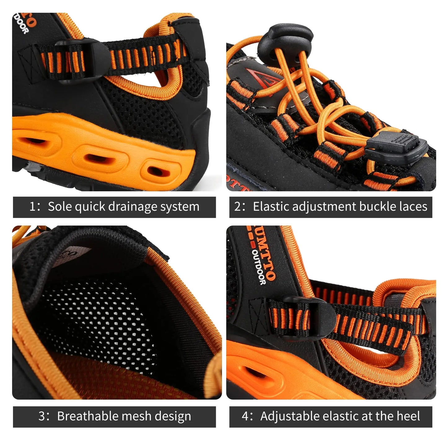 Hiking Shoes for Men Outdoor Man Sneakers Breathable Quick Drying Sports Trekking Beach Barefoot Mens Shoes