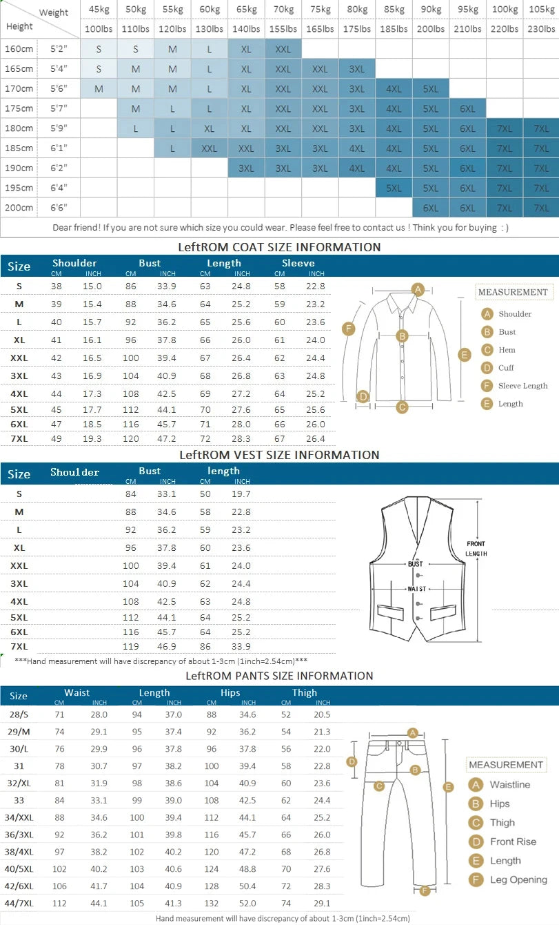 S-7XL Blazer Vest Pants High-end Brand Plaid Retro Business Suit Groom Wedding Party Slim Suit Fashion British Style Performance
