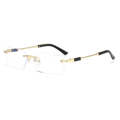 Fashion Rimless Rectangle Sunglasses Popular Women Men Shades Small Square Sun Glasses For Female Male Summer Traveling glasses