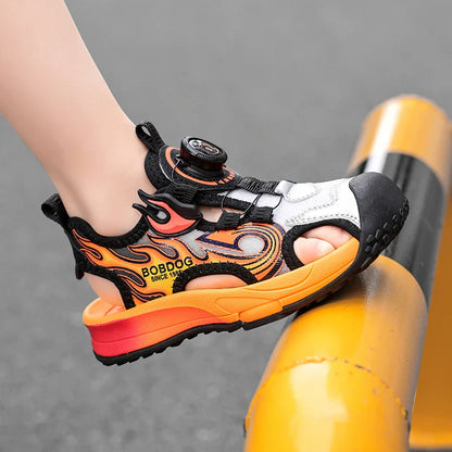 Children Sandals Lightweight Soft Sole Daily Wear Hollow Out Beach Shoes Anti Slip Wear-resistant Versatile Sports Leisure Shoes