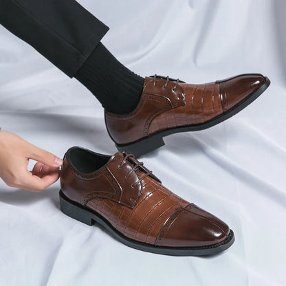 Classic Casual Business Shoes For Men High Quality Social Wedding Formal Leather Shoes Male British Men's Dress Shoes