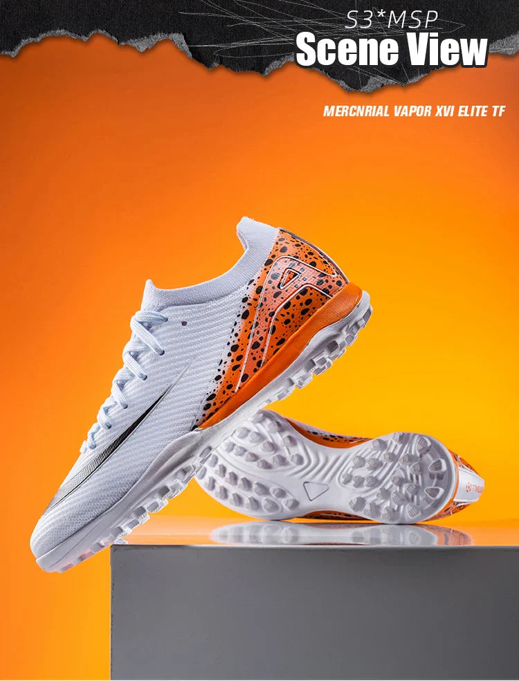 Soccer Cleats for Men Women AG/TF Breathable Cushioned Insole Anti-Slip Outdoor Sports Artificial Grass Football Boots
