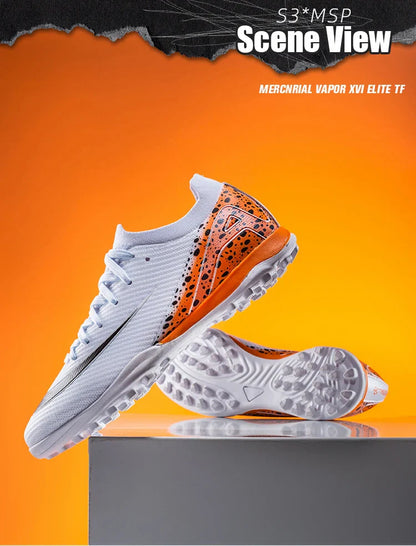 Soccer Cleats for Men Women AG/TF Breathable Cushioned Insole Anti-Slip Outdoor Sports Artificial Grass Football Boots