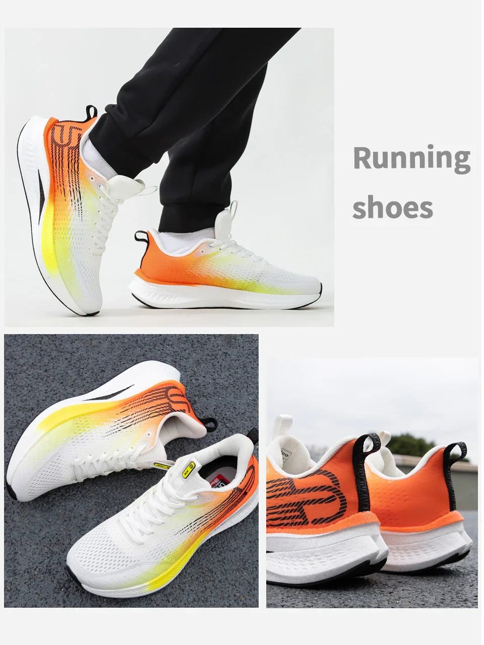 Men Jogging Sports Shoes Carbon Plate Professional Cushioning Sneakers Male Outdoor Breathable Non Slip Running Shoes