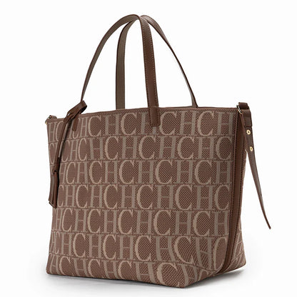 Ladies Brand Fashion Alphabet Print Large Capacity Handbag 2025 New Style Elegant Casual Travel High Quality Hand
