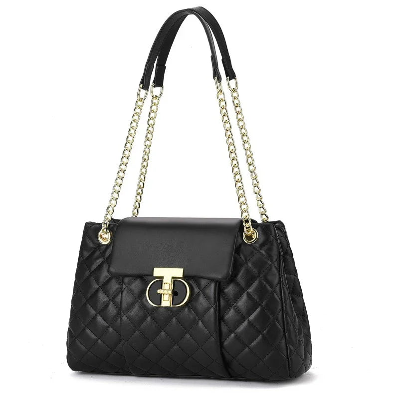 Luxury Brand Designer Women Fashionable Handbag with Diamond Grid Pattern Single Shoulder Crossbody Bag Large Capacity Tote Bag