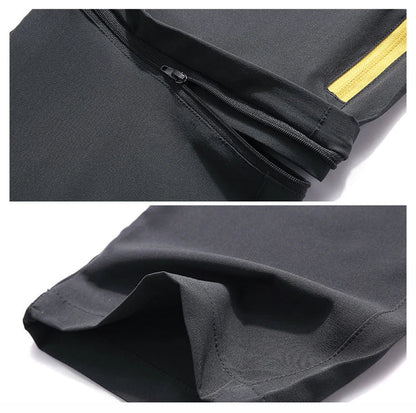 Men's Breathable Sports Pants Lightweight Hiking with Zipper Pocket Quick Dry Water Resistant Fishing Travel Trousers