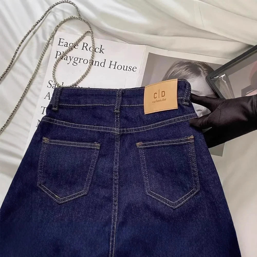 High Waist Wide Leg Jeans Women's Denim Pants