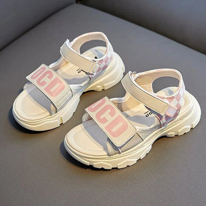 Girls Summer Fashion Sandals Kids Casual Outdoor Non Slip Lightweight Sandals Children's  Comfortable Design Cute Beach Shoes