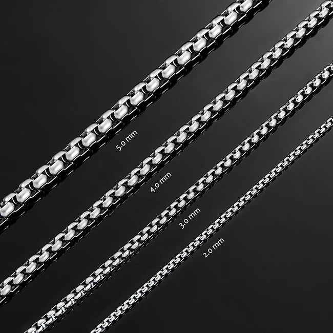 Thickness 2mm/3mm/4mm/5mm/6mm Stainless Steel Link Classic Curb Necklace Chain for Men Women Jewelry 14 to 40 Inches