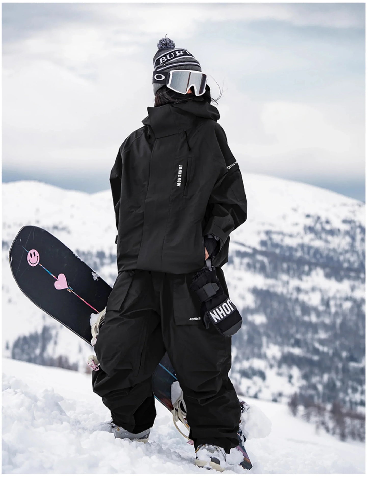 John Snow Winter Ski Suits Men And Women Outdoor Waterproof Breathable Warm Snowboarding Suit Sets Skiing Jacket And Pant