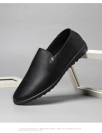 Leather Men Shoes Casual Luxury Brand Soft Italian Mens Loafers Moccasins Breathable Slip on Lazy Driving Shoes Plus Size 37-47