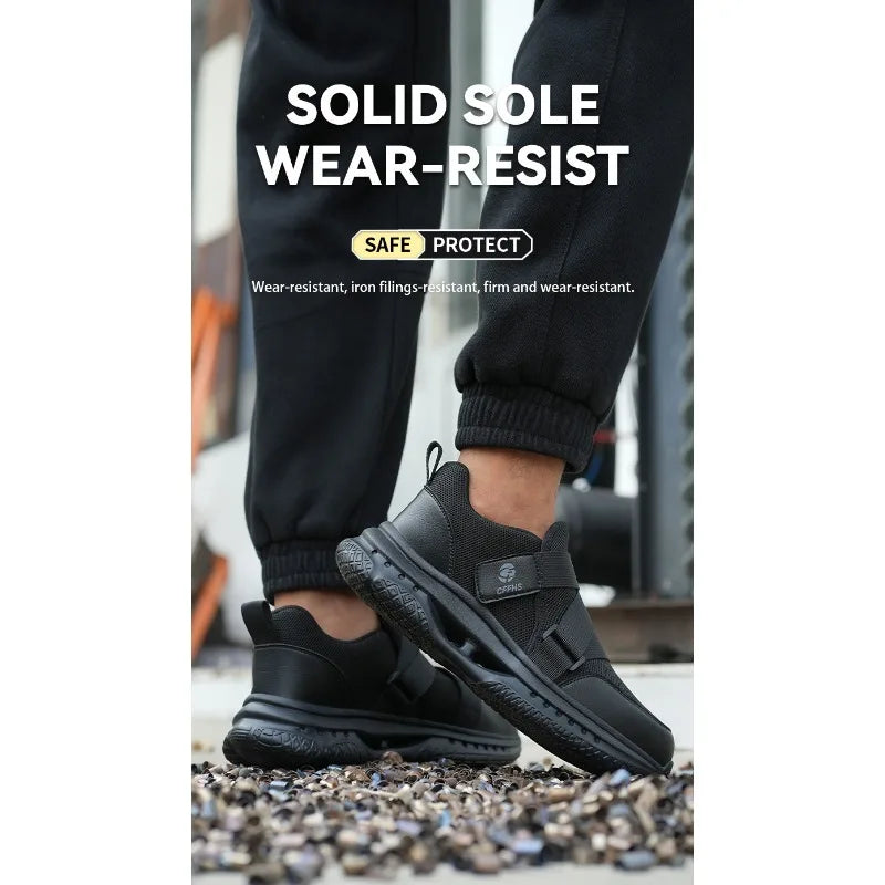 Lightweight Breathable Labor Protection Shoes Are Lightweight Anti Smashing Anti Puncture for Men A Must-have for Lazy People