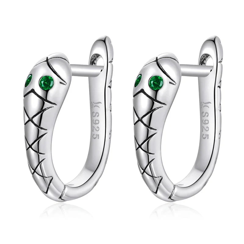 925 Sterling Silver European Simple CZ Ear Buckles Heart Hoop Earrings for Women Wedding Gift Minimalism Jewelry E737