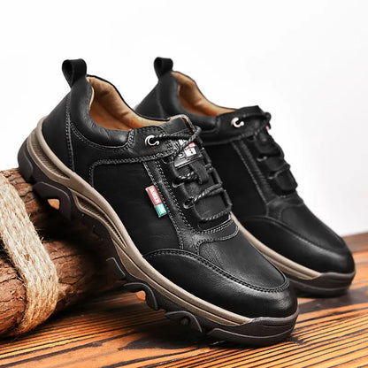 2024 Business Comfort Men's Shoes Simple versatile leather footwear Casual outdoor anti slip loafers male new comfortable flat