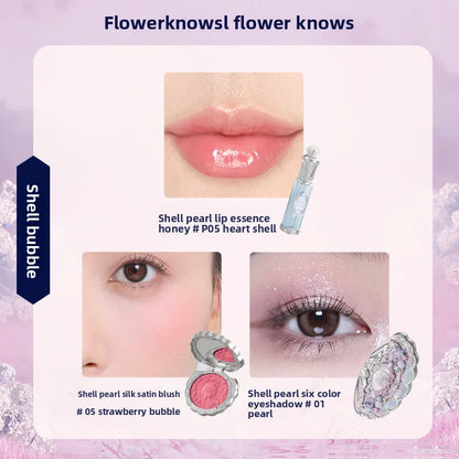 Gift Box Makeup Set Little Angel Full Box Lip Glaze Blusher Shell Jewelry Flower Know Birthday Gift Kit