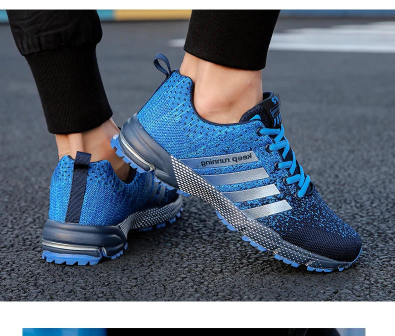 New fashionable plus-size men's casual sports shoes, walking and running shoes, tennis vulcanized men's shoes