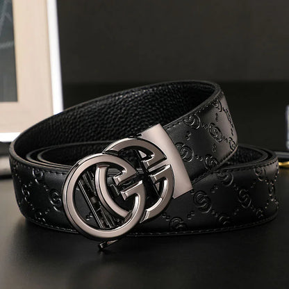 2025 New business Male Famous Style Metal Automatic Buckle Luxury Brand Women Belt Genuine Leather Belts for Men Strap jeans