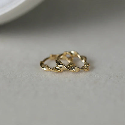 925 Sterling Silver Ear Buckle Snake Twisted Round Circle Microinlaid Zirconia Hoop Earrings For Women Pendientes Aro Rojos