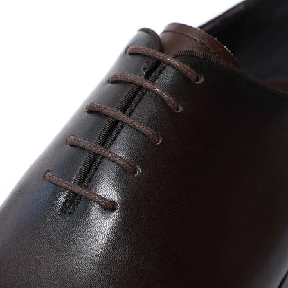 Classic Handmade Mens Dress Shoes Genuine Leather Whole Cut Round Toe Oxford Shoes Business Wedding Formal Suit Shoes Man