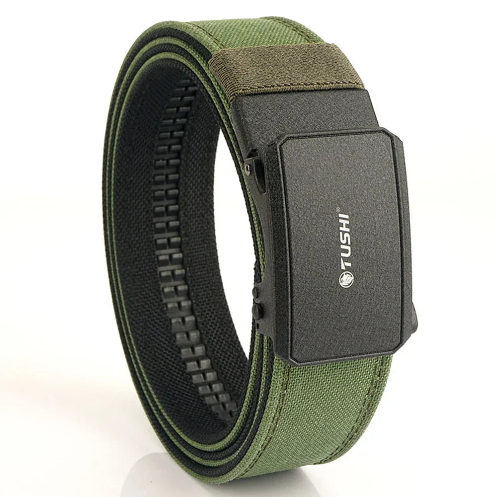 Automatic Buckle Comfortable Nylon Military Gun Belt Outdoor Hunting Multifunctional IPSC Tactical Canvas Belt Men Belt