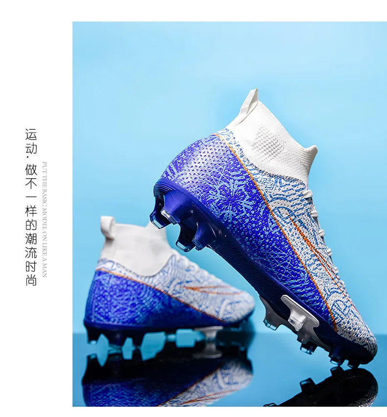 Hot-Selling Football Boots Men's Soccer Cleats TF/FG Wear-Resistant Training Shoes Outdoor Non-Slip Sneakers Size33-46