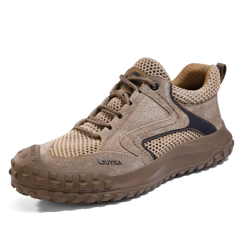 mens fashion breathable steel toe cap working shoes summer worker safety sneakers brand designer security boots protect footwear