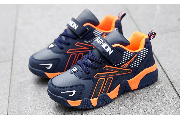Children Boys Shoes School Sports Fashion Leather for Kids Tennis Casual Sneakers Children's Boy Running Walking Outdoor Shoe